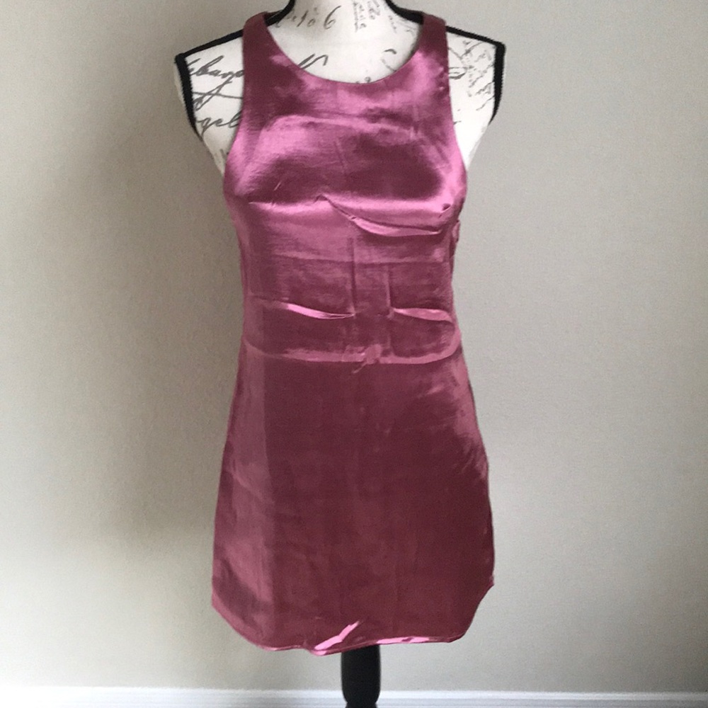 Mauve Silk Dress